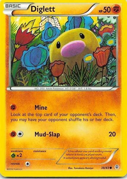 Diglett 38/83 Generations Common NM Pokemon TCG