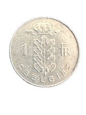 1972 Belgium 1 Franc (Dutch Text) Coin
