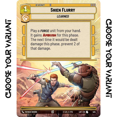   SHIEN FLURRY   (SINGLE AND PLAYSET)   RARE EVENT - SWU LOF