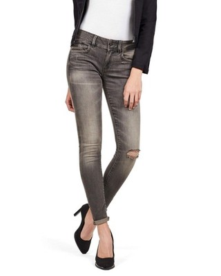 G-Star, Damen, Jeans, Skinny, Lynn Mid Skinny Wmn NEW, Grau, W24 L30