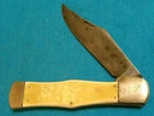 ANTIQUE 1930S COLONIAL PROVIDENCE KNIFE COKE BOTTLE FOLDING HUNTER BOWIE VINTAGE