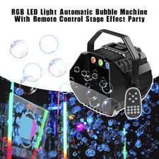 RGB LED Light Automatic Bubble Machine Mit Fernbedienungsstufe Effekt Party