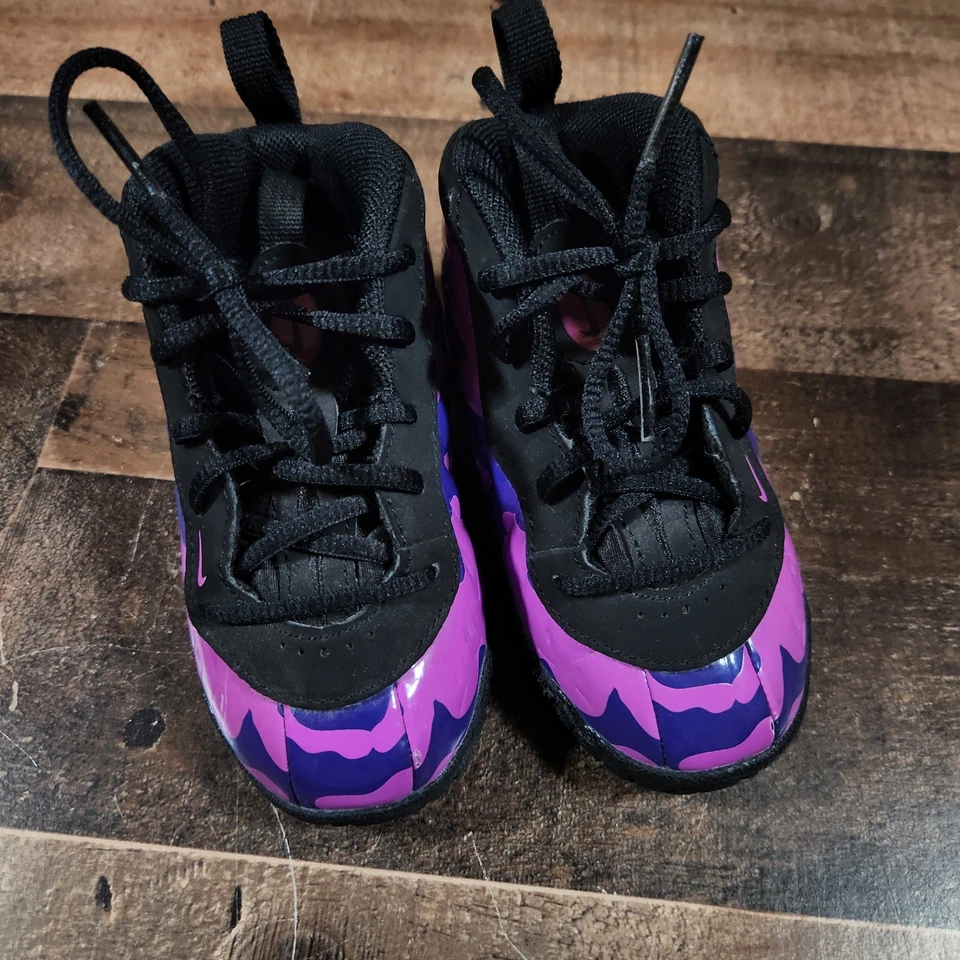 Nike Lil Posite One Foamposite Zapatos Uva Negro Camuflaje 6C 843769-012 Foto 2 de 4