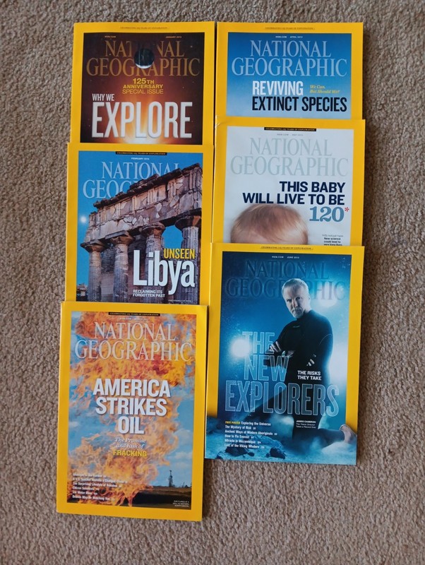 National Geographic Magazines 2013 - 6 Issues