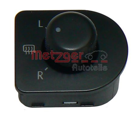 Driver side METZGER 0916071 Switch, mirror adjustment for VW