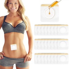 36Pcs Castor Oil Patches, Organic Cotton 1 Count Pack of 36 , White