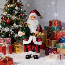 15.7" Santa Claus Decorations Christmas Standing Figurine Ornaments HOT