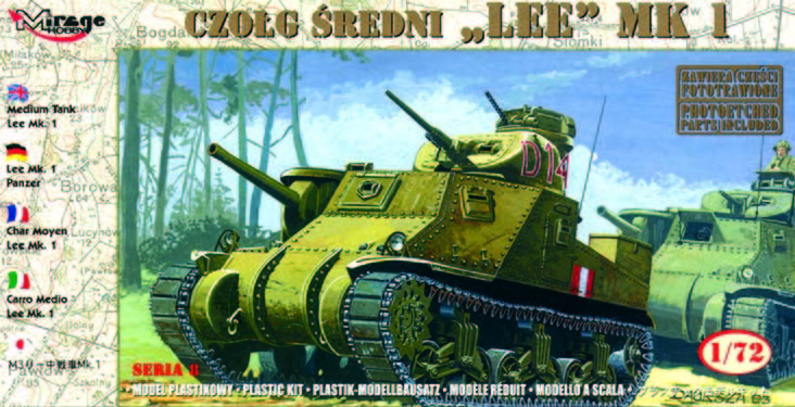Mirage Hobby 728002 - 1:72 Medium Tank Lee Mk. I