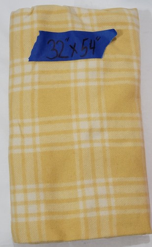 Vtg Plaid Checkered Fabric Sewing Material Cotton Synthetic Flannel Lot Of 3 - Picture 6 of 7