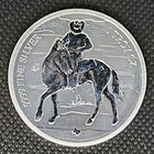 1 oz 9999 Silver 2025Texas Mint Cowboy Silver Round (Reverse Proof)