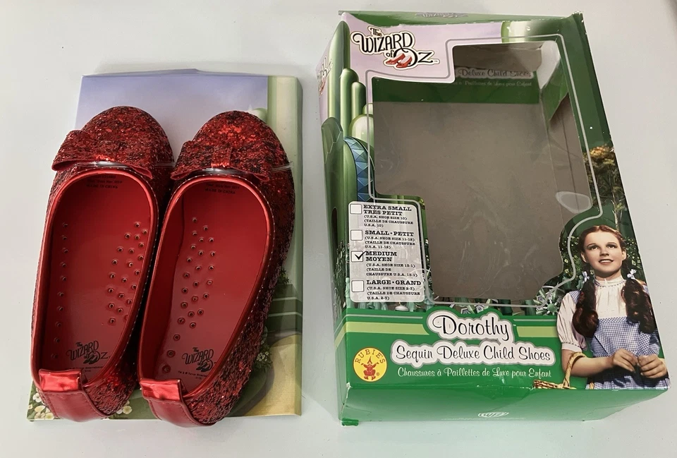 Rubie's Wizard of Oz Dorothy Costume Ruby Slippers Women Size Medium - Image 2 of 4