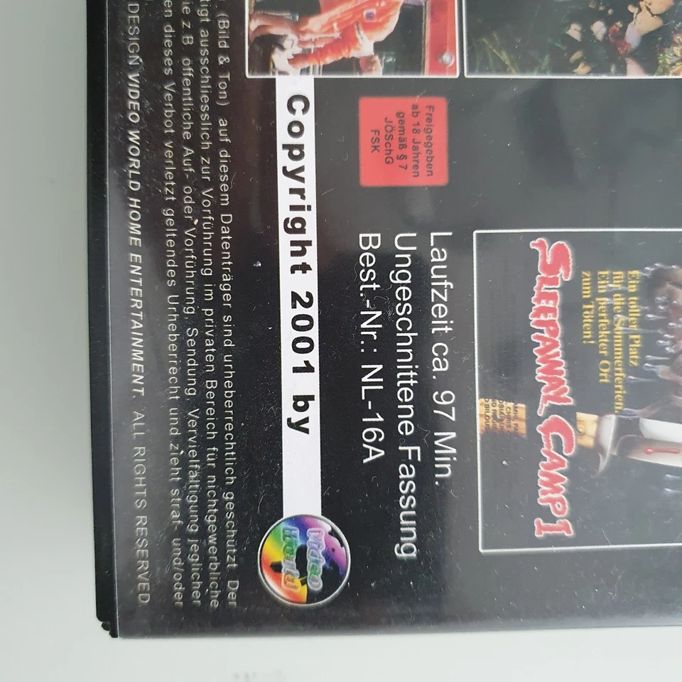 VHS CAMP DES GRAUENS - SLEEPAWAY CAMP / BLUTIGER SOMMER DEUTSCH UNCUT SELTEN - Bild 4 von 4