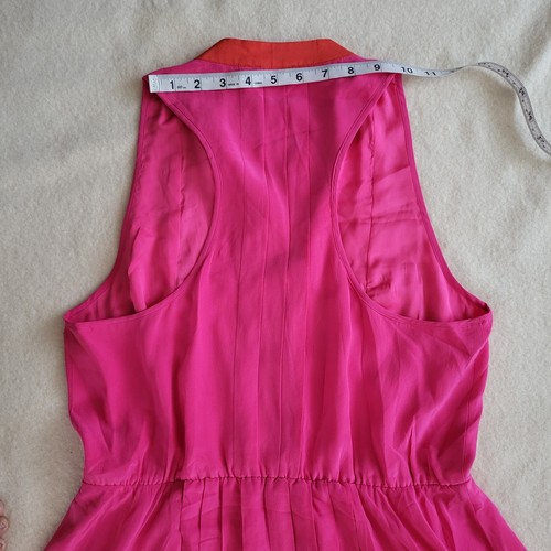 NWT Pink Silk Midi Dress Women's Size Medium Fit & Flare Sleevless By (tl)... - Picture 12 of 12