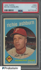 1959 Topps #300 Richie Ashburn Philadelphia Phillies HOF PSA 4 VG-EX