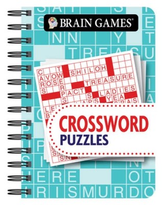 Brain Games Mini - Crossword Puzzles - Spiral-bound - GOOD