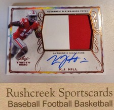 2020 Leaf Trinity #PA-KJH K.J. Hill Auto Patch Autographs