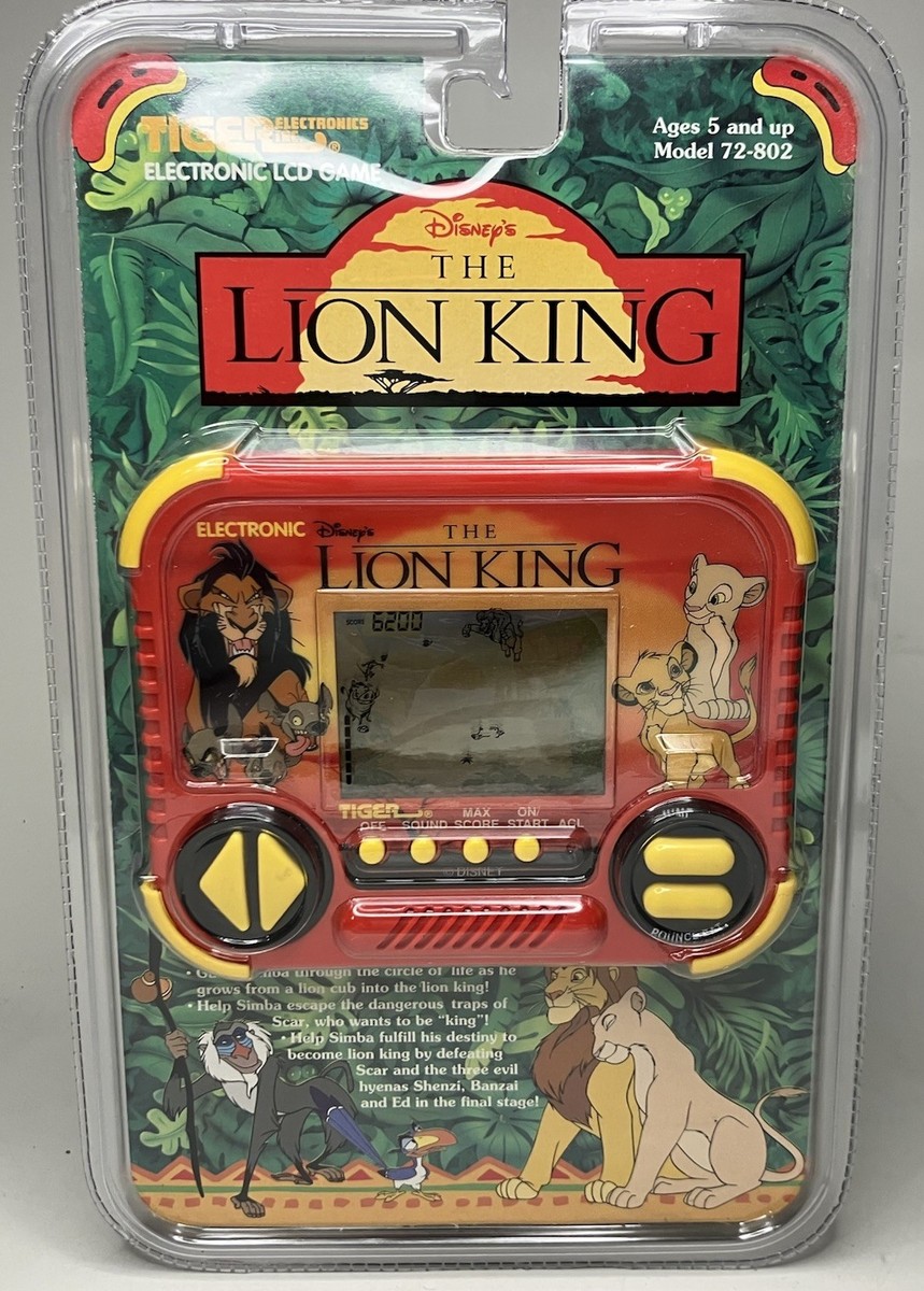 Vintage Tiger Electronic Disney The LION KING Handheld Game 90s