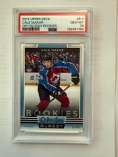 2019 Upper Deck OPC Glossy Rookies Cale Makar PSA10