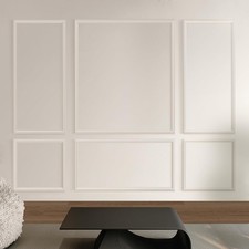 6Pcs Pre-Cut Self Adhesive Wainscoting Trim Kit for Accent Wall