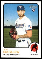 Joe Barlow 2022 Topps Heritage #92 Rangers MLB READ FREE SHIPPING AutographDen