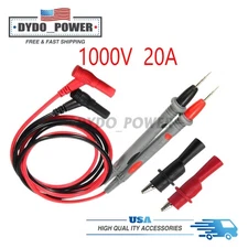 Multimeter Test Leads For Fluke Meter Electrical Alligator Clip Probes 1000V 20A
