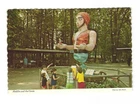 Aladdin's magic genie at Deer Forest Paw Paw Lake Coloma MI VTG postcard UNP