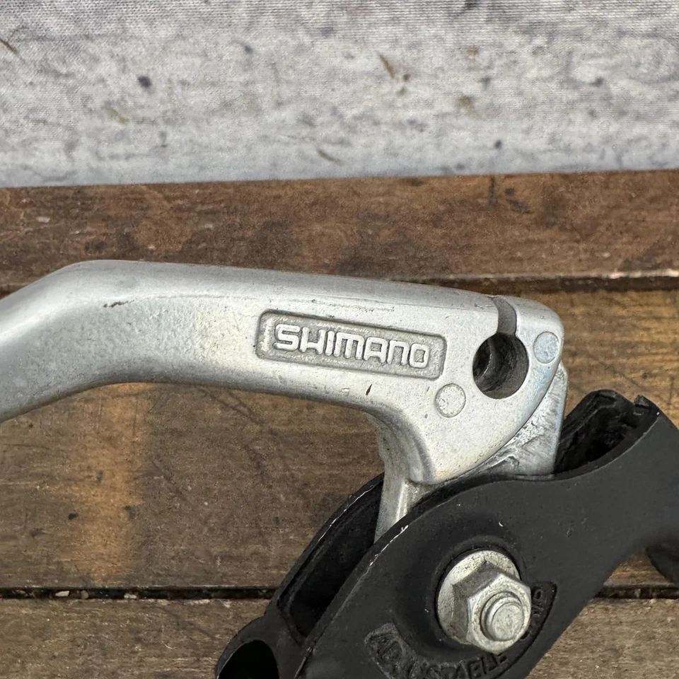 Par de alavancas de freio vintage Shimano BL-AT50 22,2mm MTB ATB Canti Japão prata anos 80 - Imagem 2 de 4