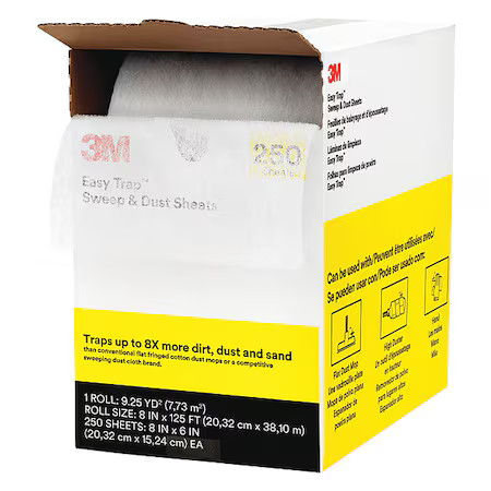 3M 59152W Easy Trap Duster Cloth 8" X 30 Ft., White