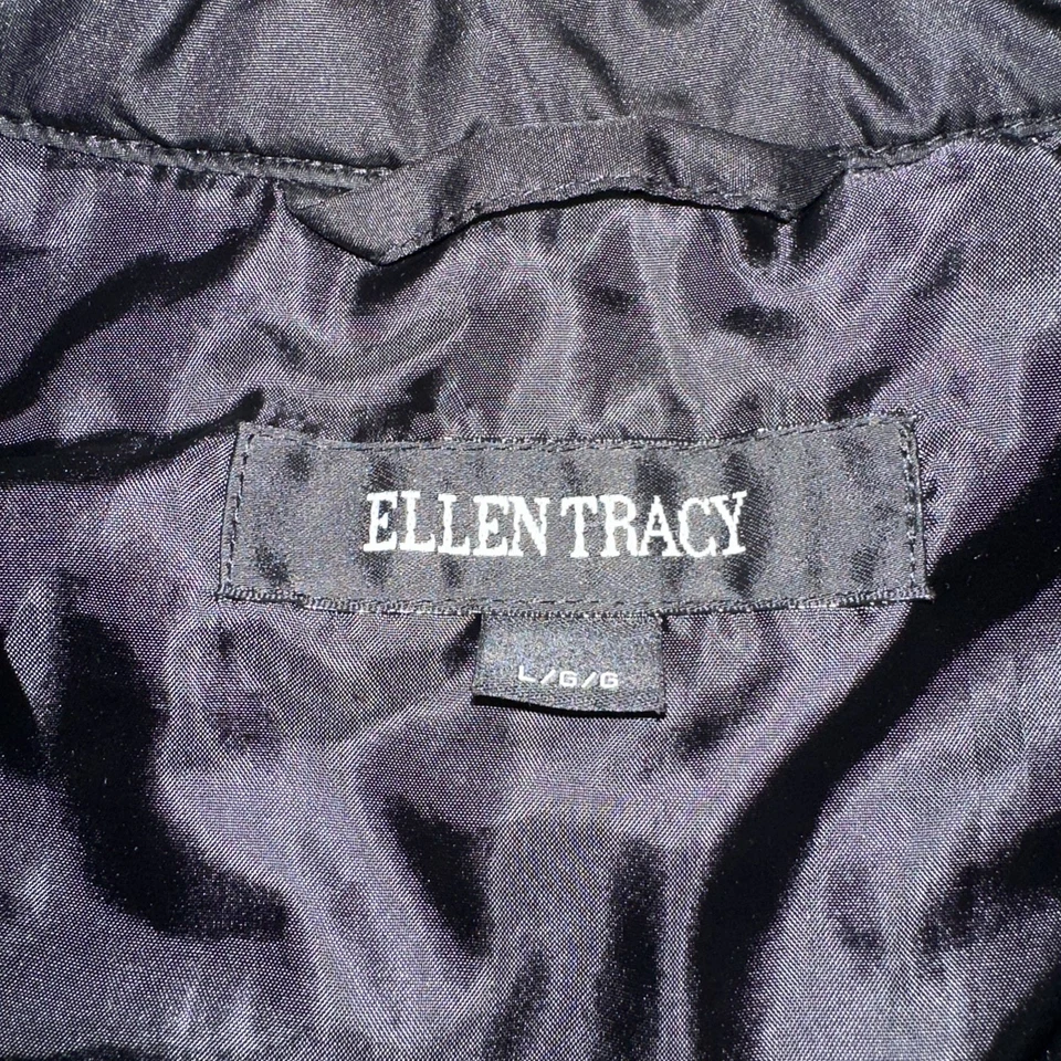 Colete acolchoado feminino Ellen Tracy grande branco com zíper completo bolsos novo com etiquetas - Imagem 4 de 4