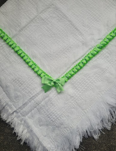 scialle bambino BIANCO personalizzato design BIANCO principe/principessa orsacchiotto più nome - Foto 5 di 14
