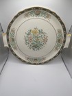 Vintage Lenox Mystic Art Deco Scalloped Handled Cake Plate 11" Gold Trim — photo 1
