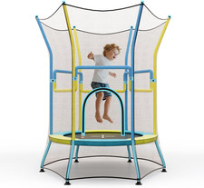 Toddler Trampoline, 48  ASTM Approved Kids Trampoline with 59  Extra High Enclos