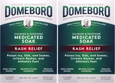 Medicated Soak Rash Relief (Burow?S Solution), 12 Powder Packets (Pack of 2)
