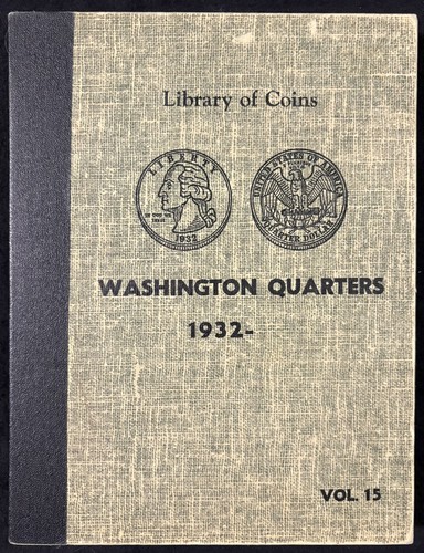 Vintage Library of Coins Vol 15 Washington Quarters Album, 1932- , Very Nice!