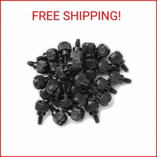 50PCS 6 -32x6 M3.5 PC Computer Case Thumbscrews Thumb Screws Black Zinc for Hard