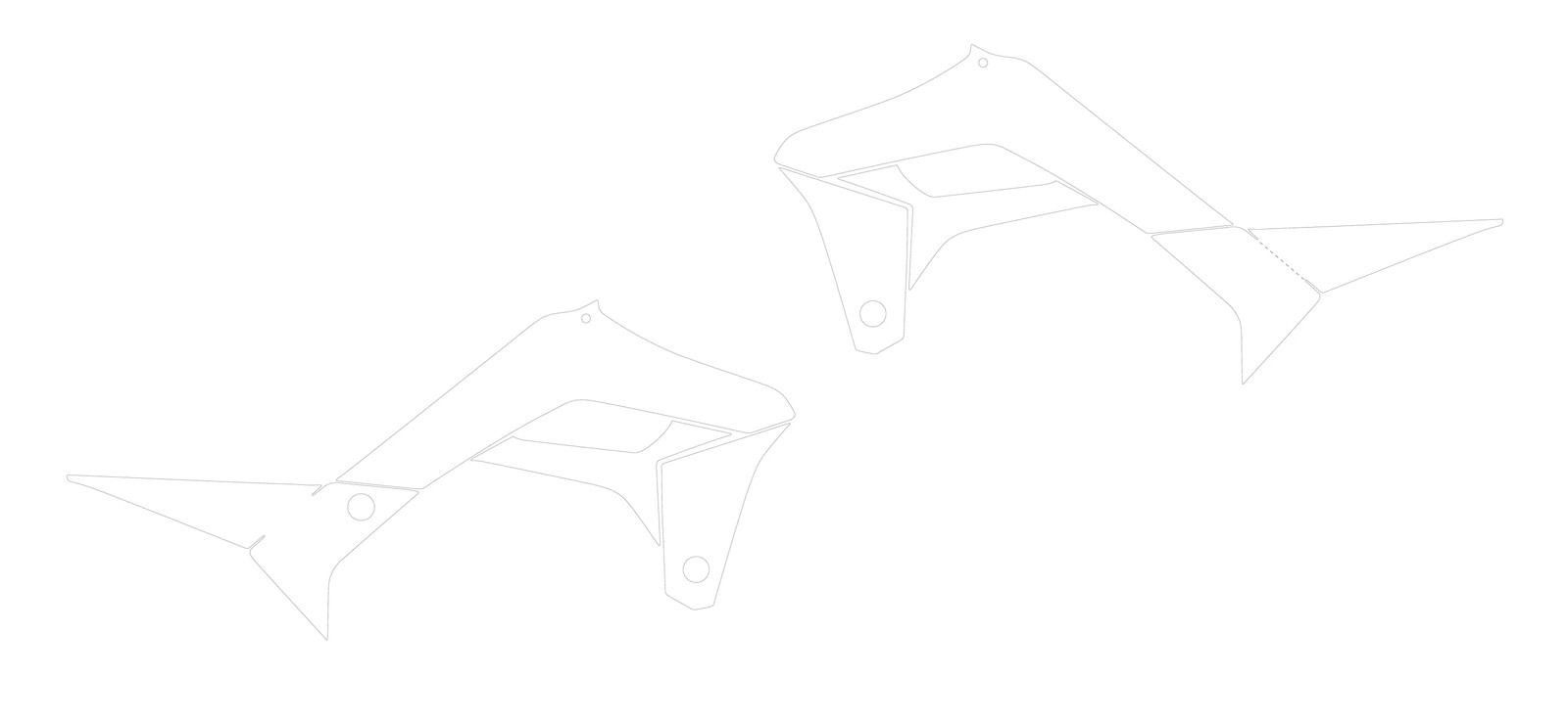 Kit de protection transparent pour plastiques Sherco SE idéal pour les sorties boueuses