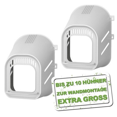 Legenester für Hühner in Grau- Basic Nest- 2 Stück-Legenest für bis zu 5 Hühner
