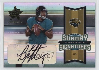 2005 Leaf Rookies & Stars Longevity /15 Byron Leftwich #SS-5 Auto 0n64