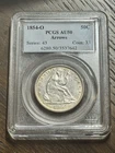 1854 O Arrows Seated Liberty Silver Half Dollar PCGS AU50 50c Type Coin (1305)