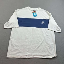 Aldi Shirt Mens Large White Crew Neck Short Sleeves Camiseta Tee Uniform NWT