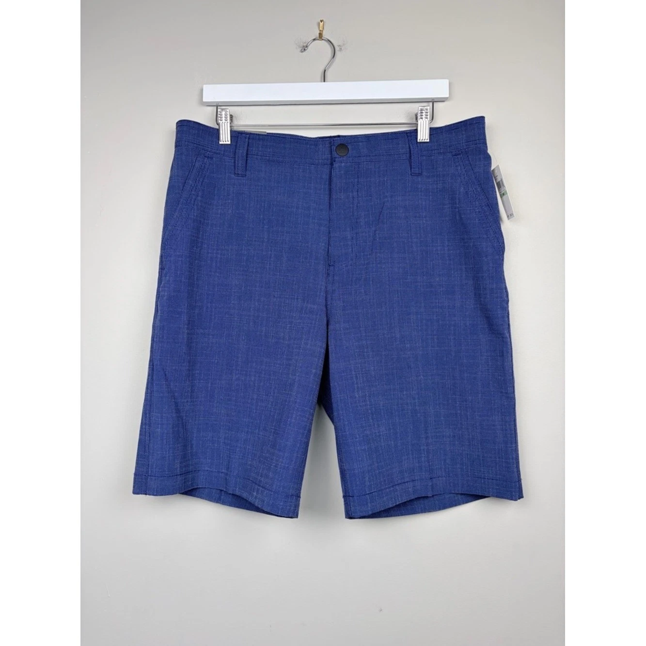 G.H. Bass Venture Trail Flex Shorts Blue Stretch Quick Dry 34 NWT