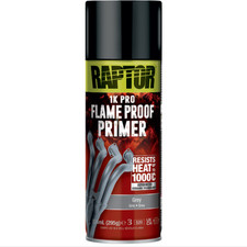 RAPTOR Flameproof Primer Paint Grey 1000°C Heat Resistant Ceramic Coating 400ml