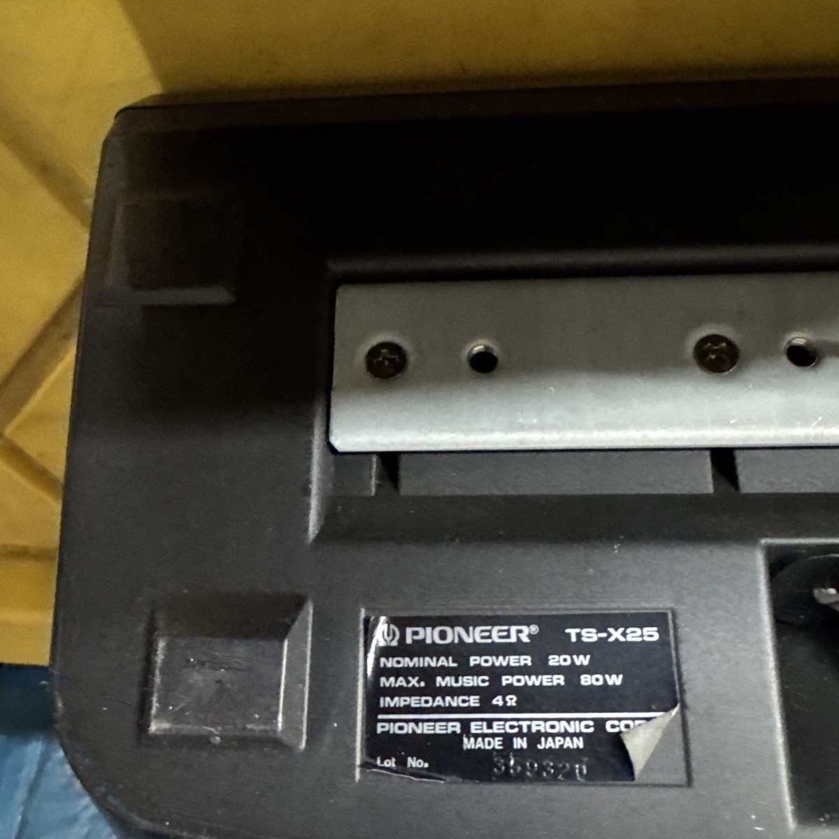 ジャンク】Pioneer TS-X25 スピーカー Vintage Pioneer TS-X25 Surface