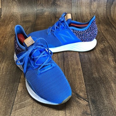 New Balance ROAV Running Fresh Foam Cobalt Blue Leopard Women's Size 8.5 WROAVAC