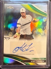 Otto Virtanen 2025 Topps Chrome Tennis Refractor Auto Autograph