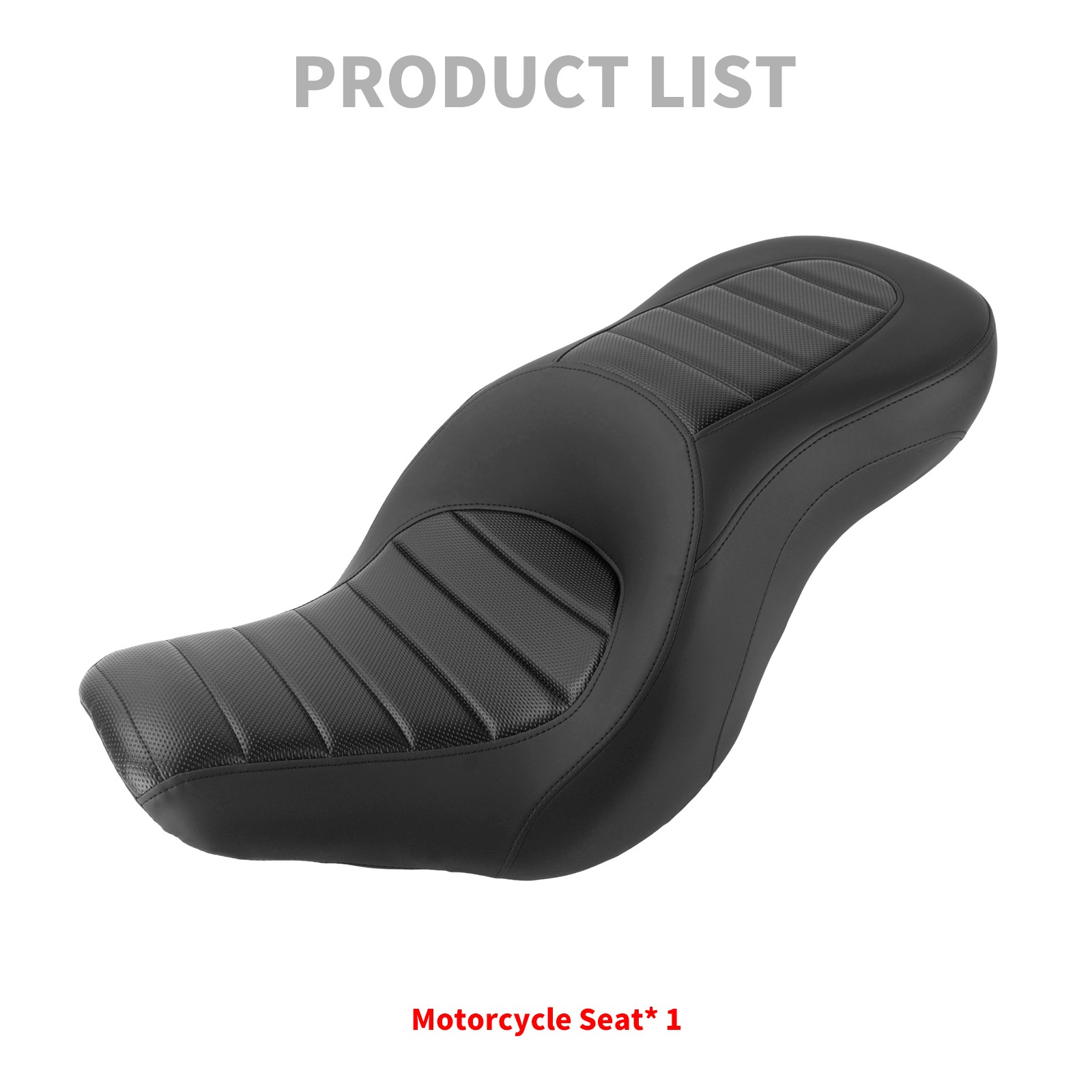 Low Profile Streifen Driver Passenger Seat For Harley 18-2025 Low Rider ST FXLR