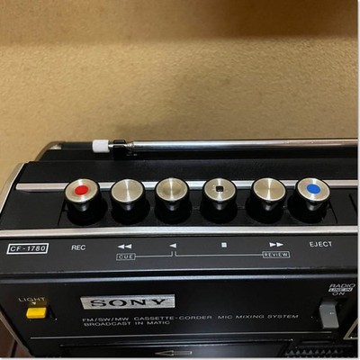 SONY CF-1780 Radio Cassette Recorder Boombox 1974 Vintage Tested
