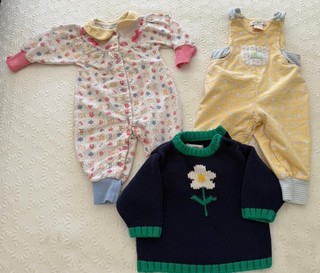 Baby Girl Vintage Gymboree 90s Rainbow Tag Size Infant 3 Pc Lot Sweater 6 12 Mo