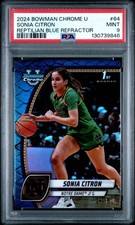 SONIA CITRON 2024-25 BOWMAN U CHROME 1ST REPTILIAN BLUE /150 PSA 9  Mystics