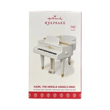 2017 Hallmark Hark, The Herald Angels Sing! Piano Christmas Ornament10-24-226